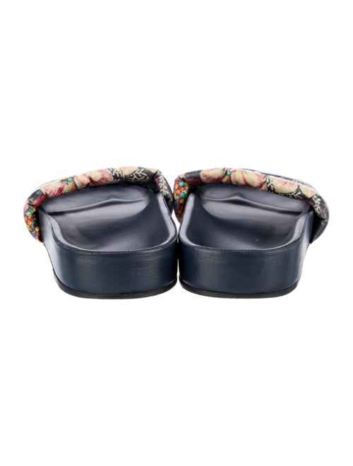 Isabel Marant Leather Floral Print Slides