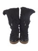 Isabel Marant Leather Lace-Up Boots