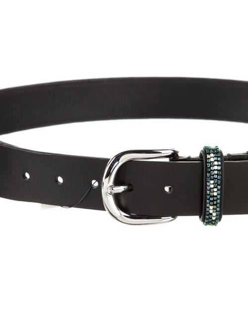 Isabel Marant Leather Beaded Accents Belt
