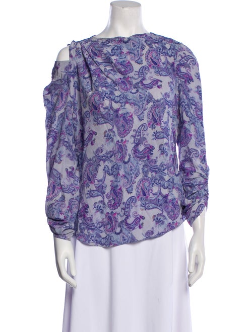 Isabel Marant Silk Paisley Print Blouse