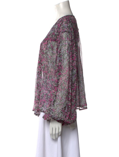 Isabel Marant Silk Floral Print Blouse