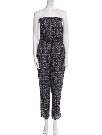Isabel Marant Printed Strapless Jumpsuit