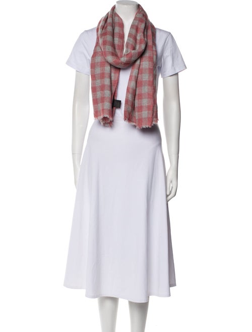 Isabel Marant Silk Plaid Print Scarf