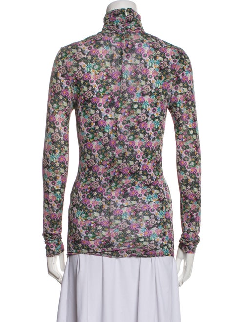 Isabel Marant Floral Print Turtleneck Top