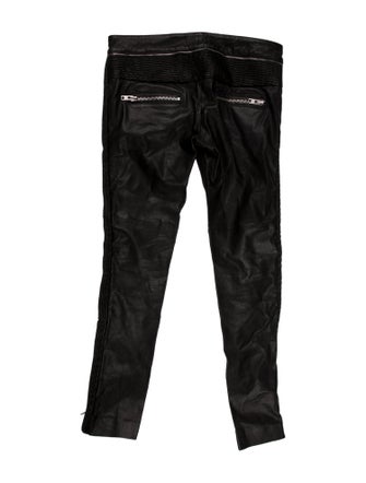 Isabel Marant Leather Straight Leg Pants