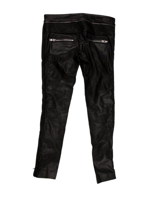 Isabel Marant Leather Straight Leg Pants