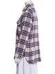 Isabel Marant Virgin Wool Plaid Print Jacket