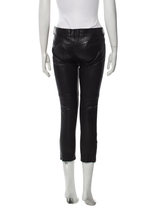 Isabel Marant Leather Straight Leg Pants