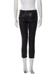 Isabel Marant Leather Straight Leg Pants