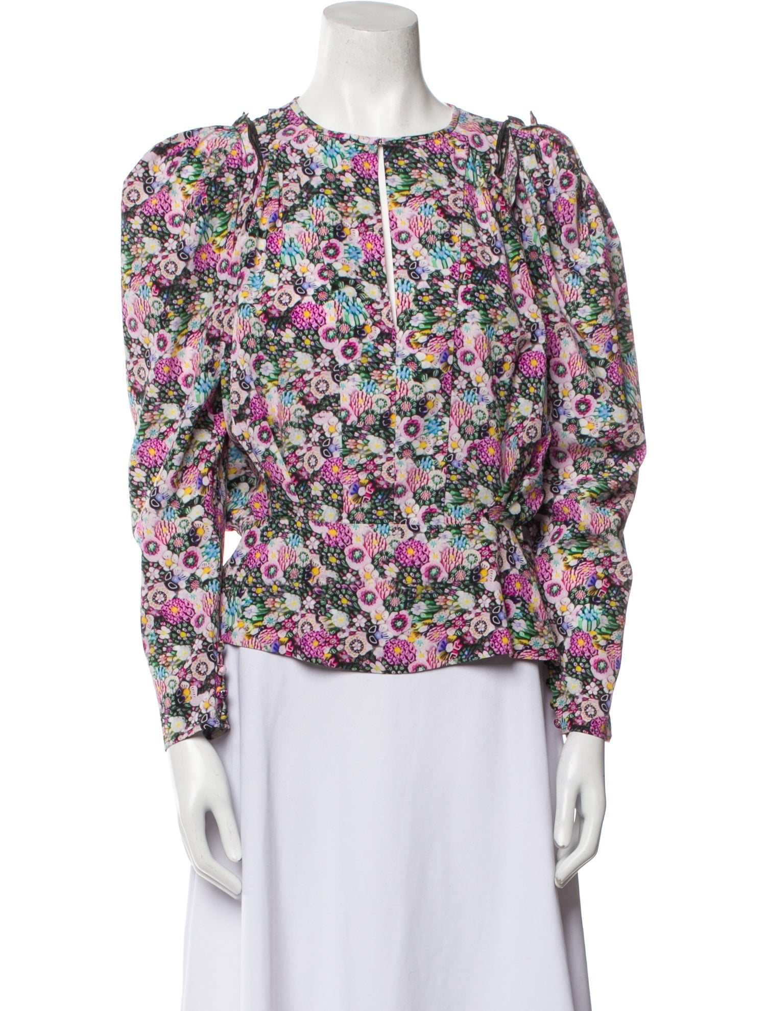 Isabel Marant Floral Print Crew Neck Blouse