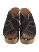 Isabel Marant Suede Studded Accents Slides