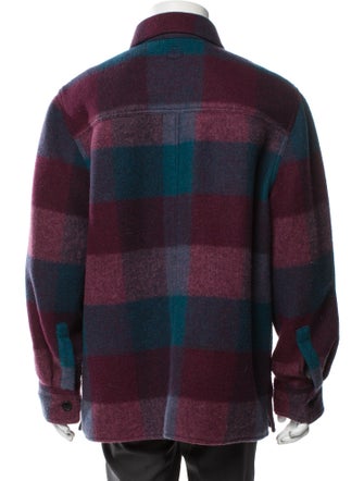 Isabel Marant Plaid Print Denim Jacket