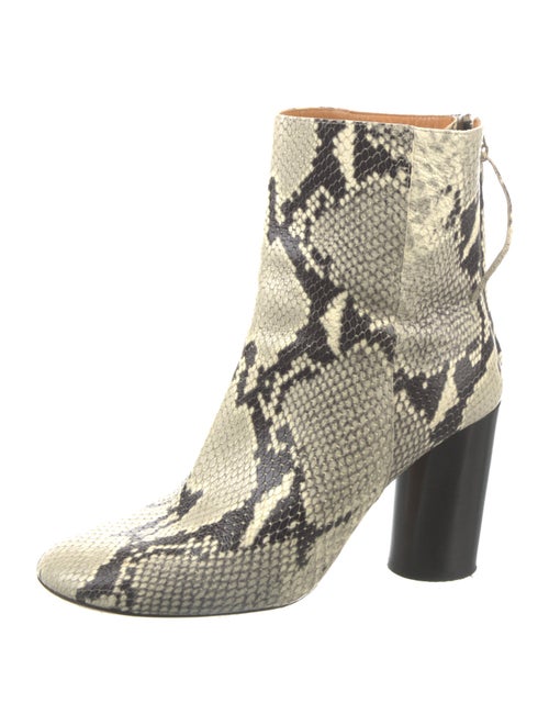 Isabel Marant Leather Animal Print Boots