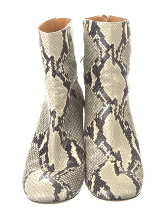 Isabel Marant Leather Animal Print Boots