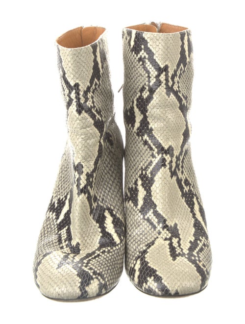 Isabel Marant Leather Animal Print Boots
