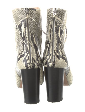 Isabel Marant Leather Animal Print Boots