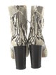 Isabel Marant Leather Animal Print Boots