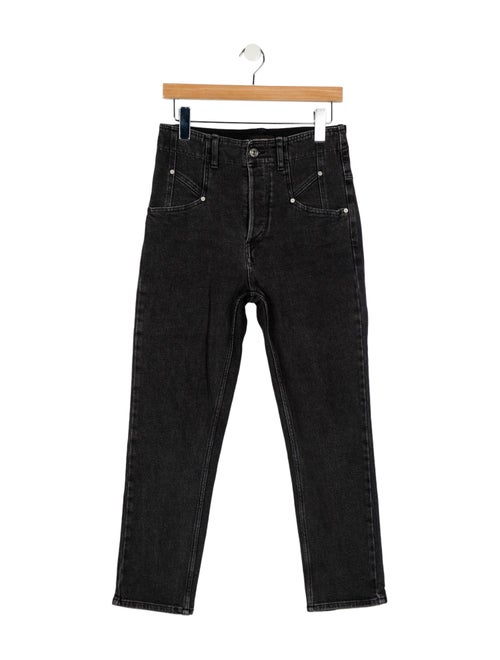 Isabel Marant High-Rise Straight Leg Jeans