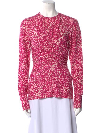 Isabel Marant Printed Crew Neck Blouse