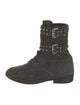 Isabel Marant Suede Studded Accents Combat Boots
