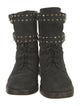 Isabel Marant Suede Studded Accents Combat Boots
