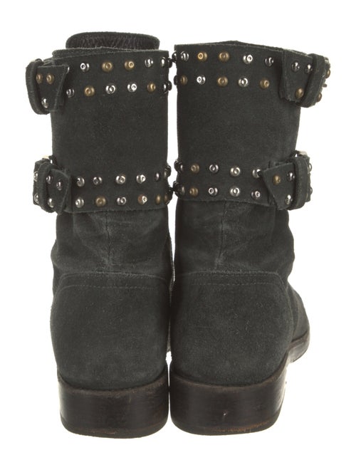 Isabel Marant Suede Studded Accents Combat Boots
