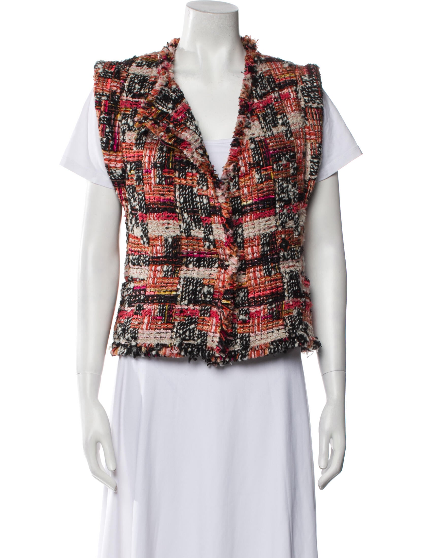 Isabel Marant Wool Tweed Pattern Vest