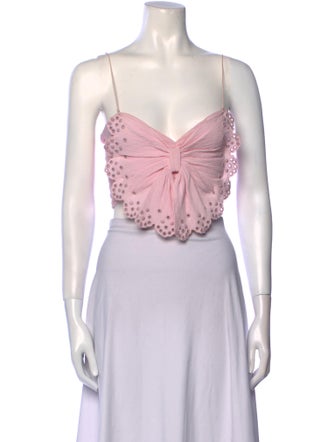 Isabel Marant V-Neck Sleeveless Crop Top