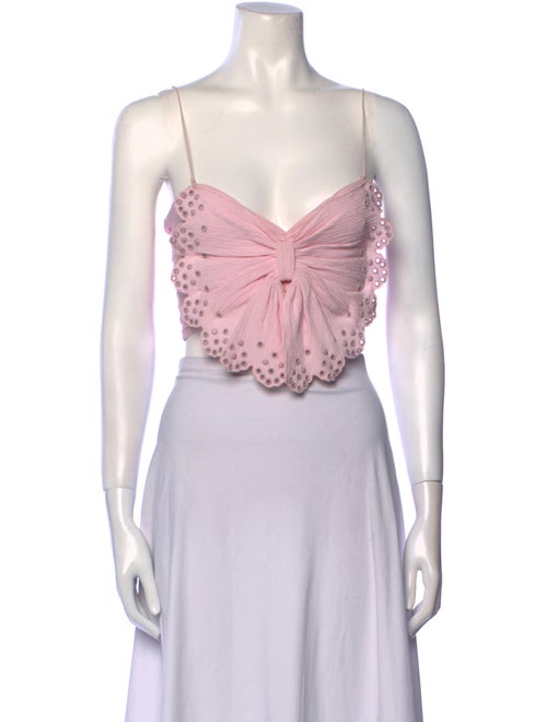 Isabel Marant V-Neck Sleeveless Crop Top