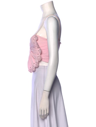 Isabel Marant V-Neck Sleeveless Crop Top