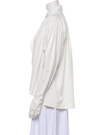 Isabel Marant Tie Neck Long Sleeve Blouse