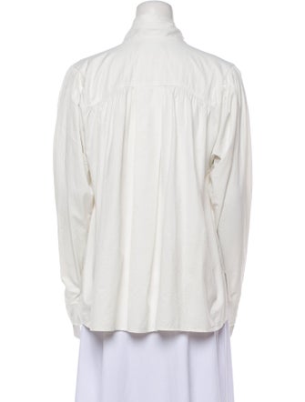 Isabel Marant Tie Neck Long Sleeve Blouse