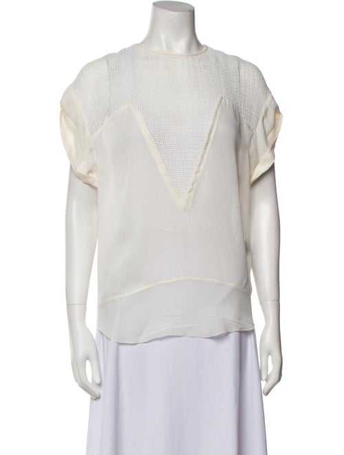 Isabel Marant Bateau Neckline Short Sleeve Blouse
