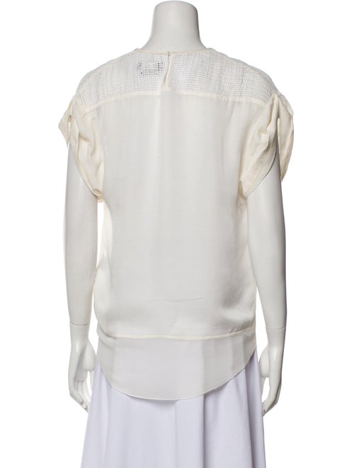 Isabel Marant Bateau Neckline Short Sleeve Blouse