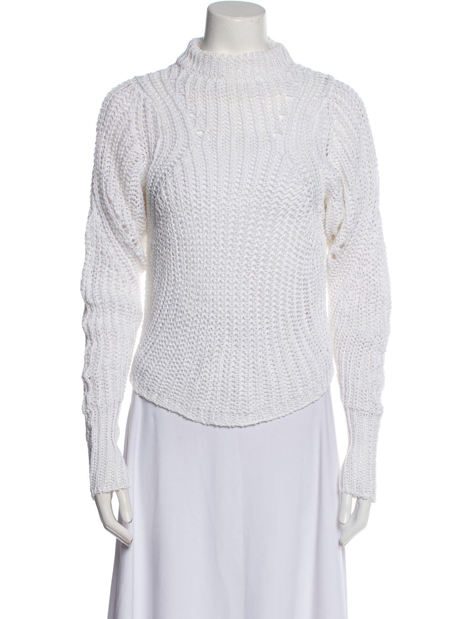 Isabel Marant Linen Mock Neck Sweater