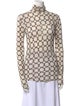 Isabel Marant Printed Mock Neck Blouse