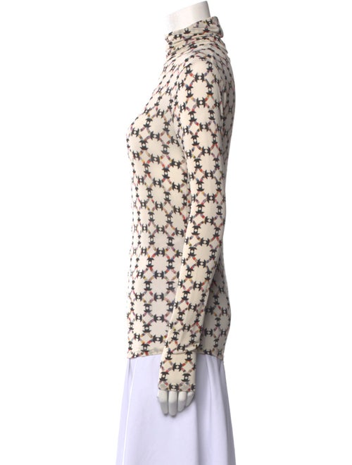 Isabel Marant Printed Mock Neck Blouse