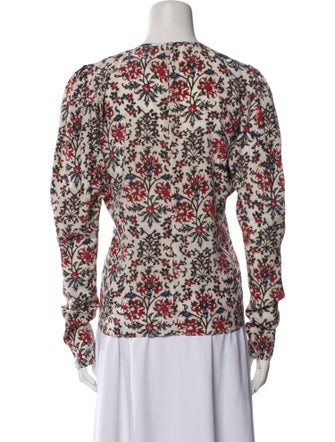 Isabel Marant Silk Floral Print Sweatshirt