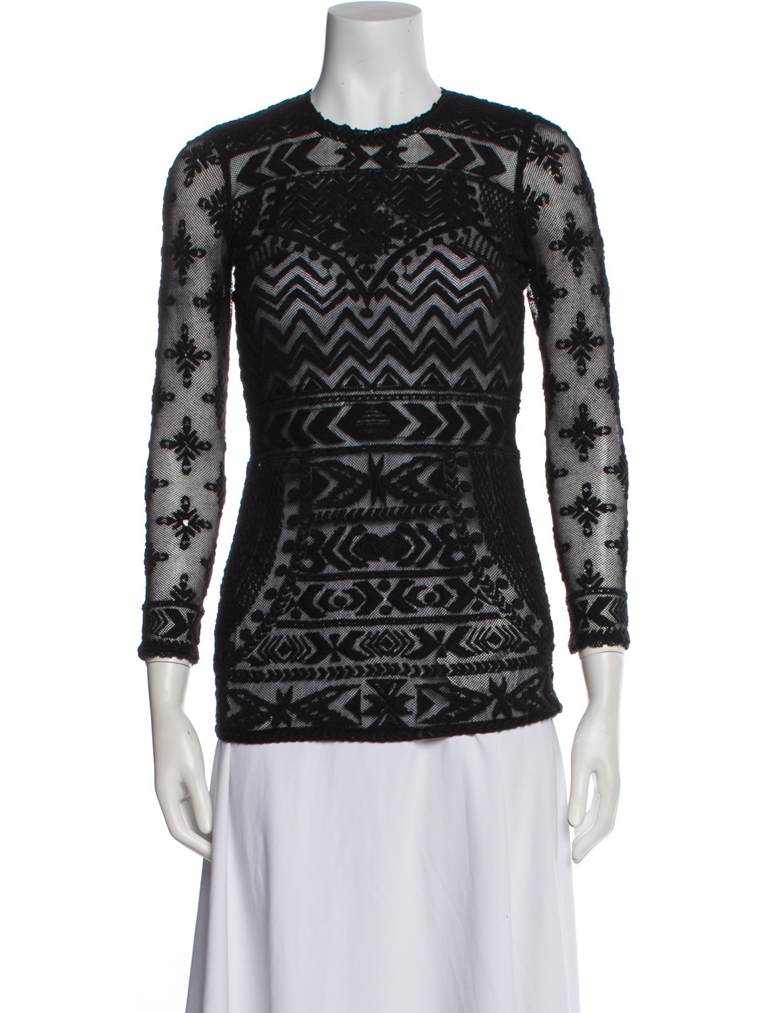 Isabel Marant Printed Crew Neck Top