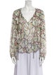 Isabel Marant Silk Floral Print Blouse