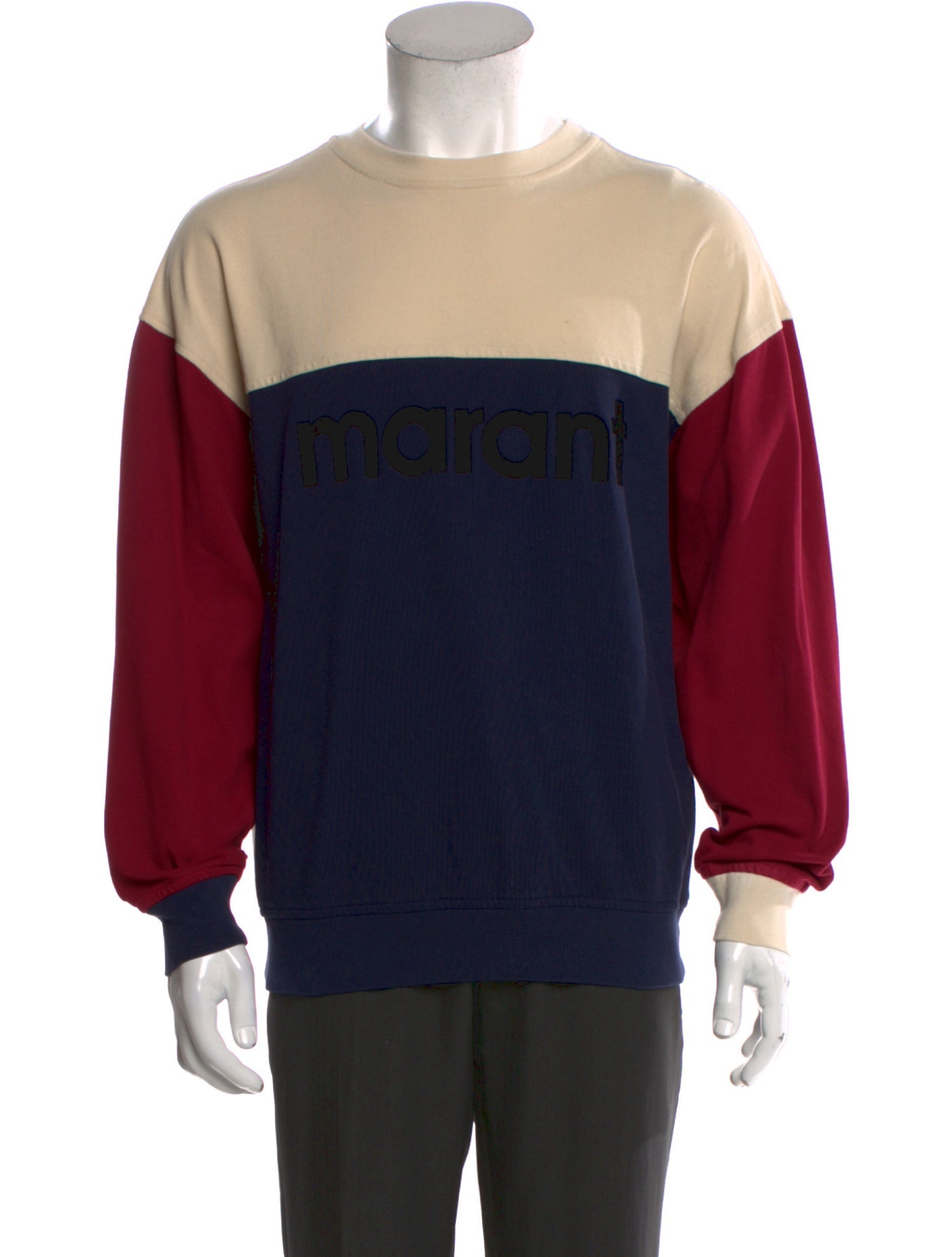 Isabel Marant Colorblock Pattern Crew Neck Pullover