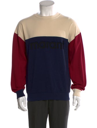 Isabel Marant Colorblock Pattern Crew Neck Pullover
