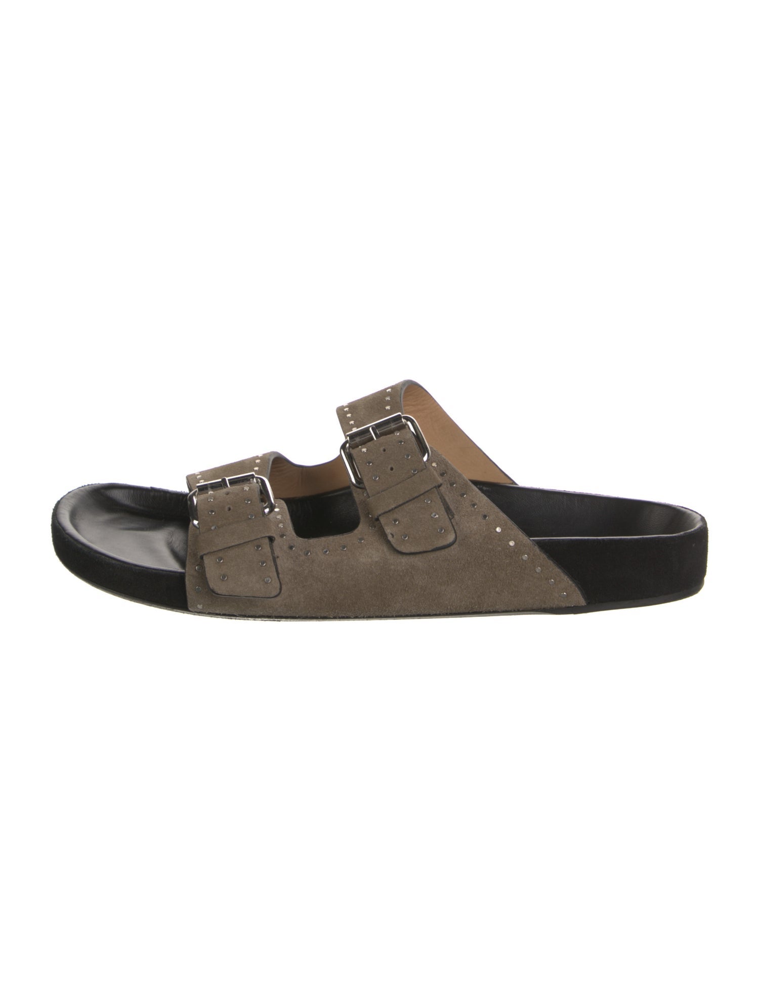 Isabel Marant Suede Studded Accents Slides