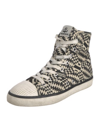 Isabel Marant Canvas Printed Sneakers