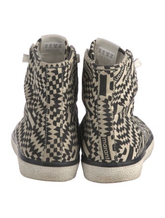 Isabel Marant Canvas Printed Sneakers