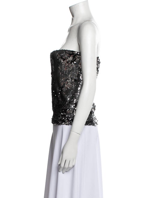 Isabel Marant Sequin Strapless Crop Top