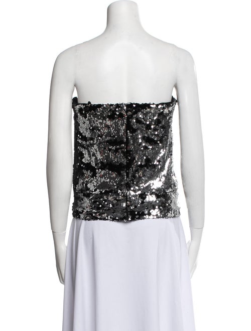 Isabel Marant Sequin Strapless Crop Top