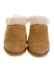 Isabel Marant Suede Fur Trim Mules