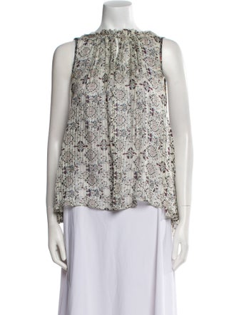 Isabel Marant Silk Floral Print Blouse