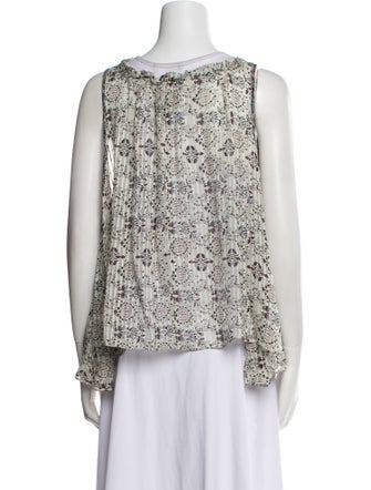 Isabel Marant Silk Floral Print Blouse